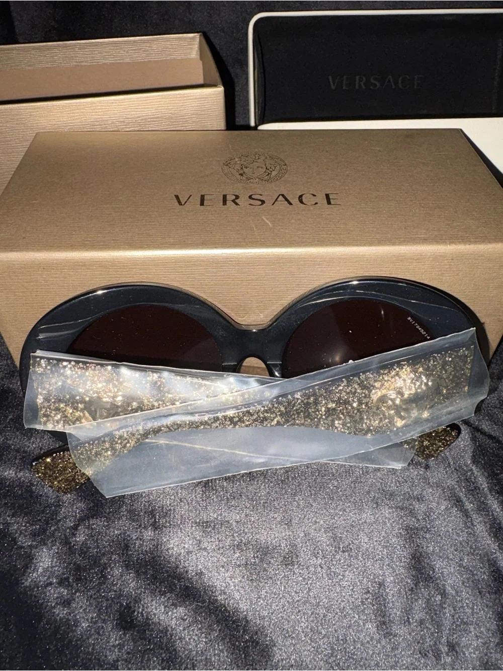Versace Gold Medusa Black Sunglasses 🕶️
